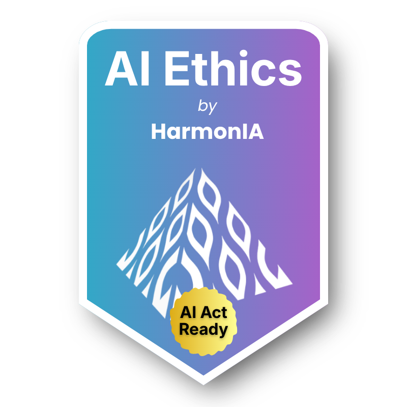 Badge AI Ethics by Harmonia — AI Act Ready